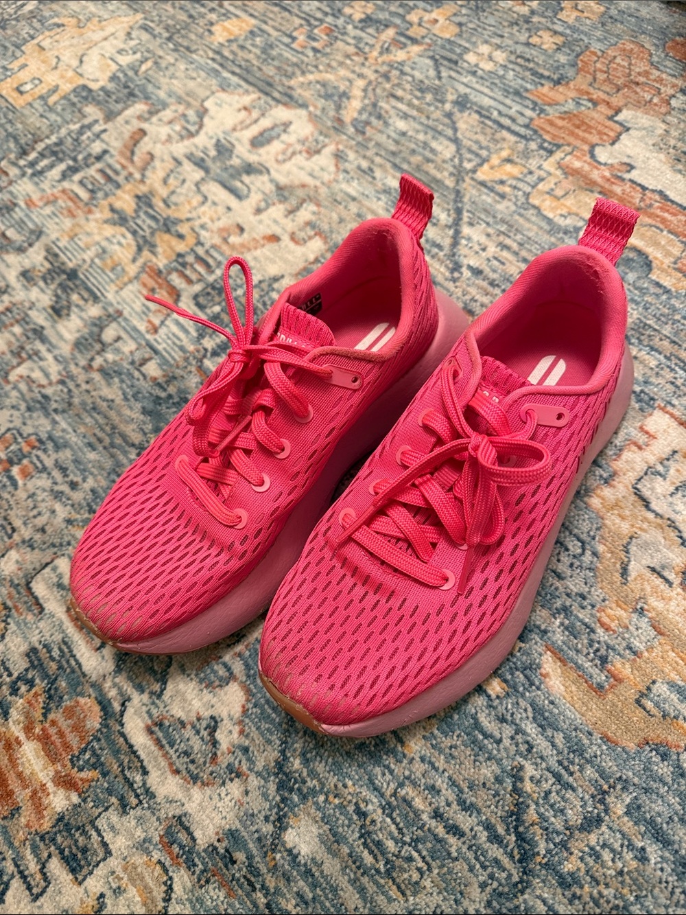 NOBULL Women's Bright Pink Mesh Training Shoes